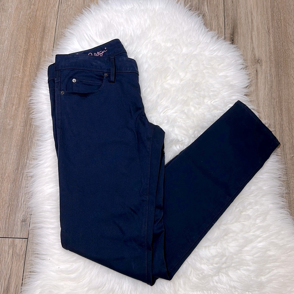 Lilly Pulitzer Blue Worth Skinny Pants Size 4